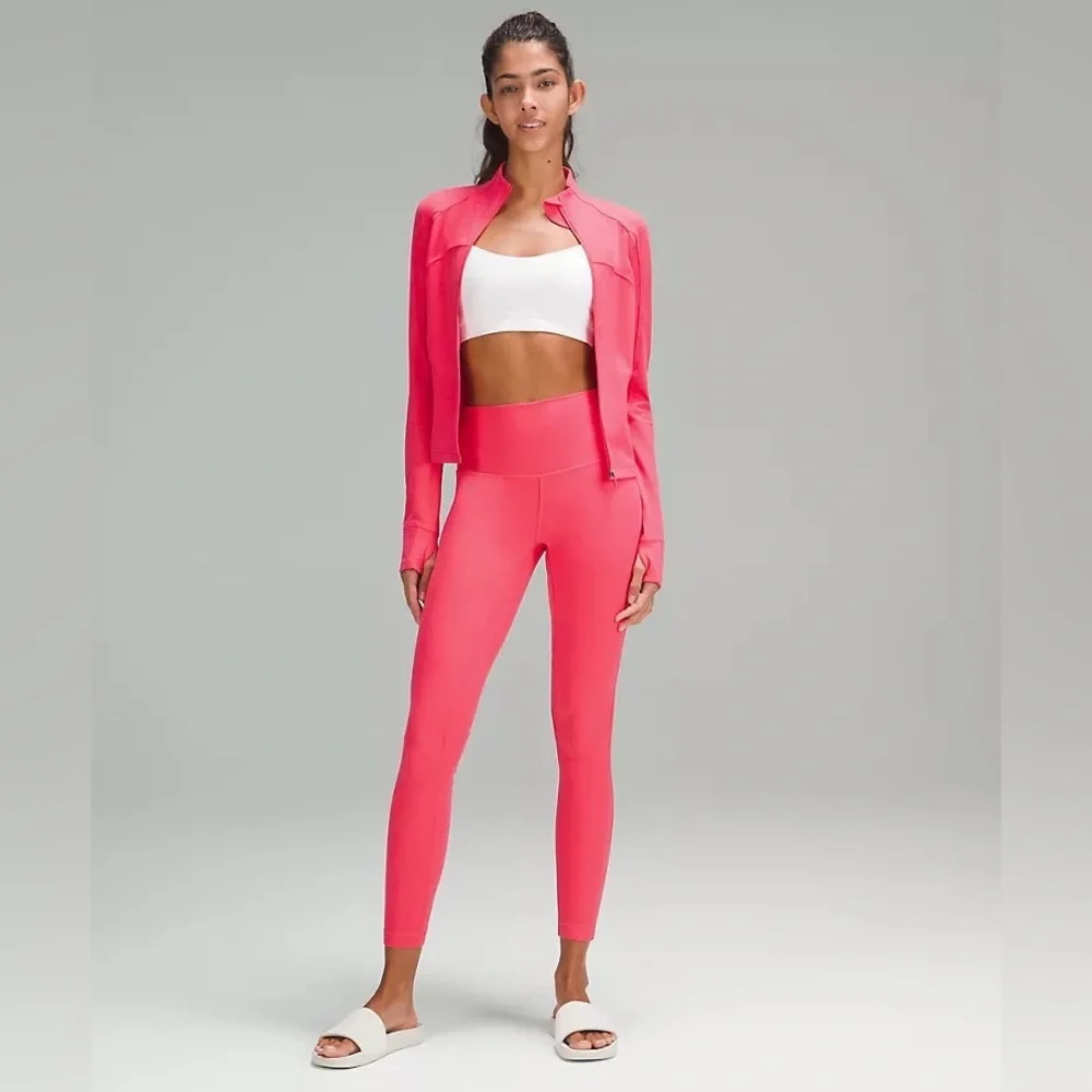 NWT Lululemon Cropped Define Jacket Nulu In Glaze Pink/Lipgloss - Picture 2 of 7